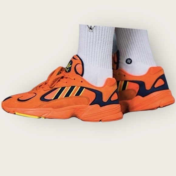 ADIDAS Originals Yung-1 YUNG SERIES Suede/Nylon Orange Yellow Blue Men Size 8 - Picture 7 of 11